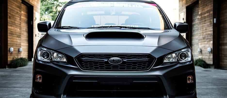 Subaru Service and Maintenance near me in Colorado Springs, CO with Legend Motor Works. Image of 2018 Subaru WRX detailed front shot